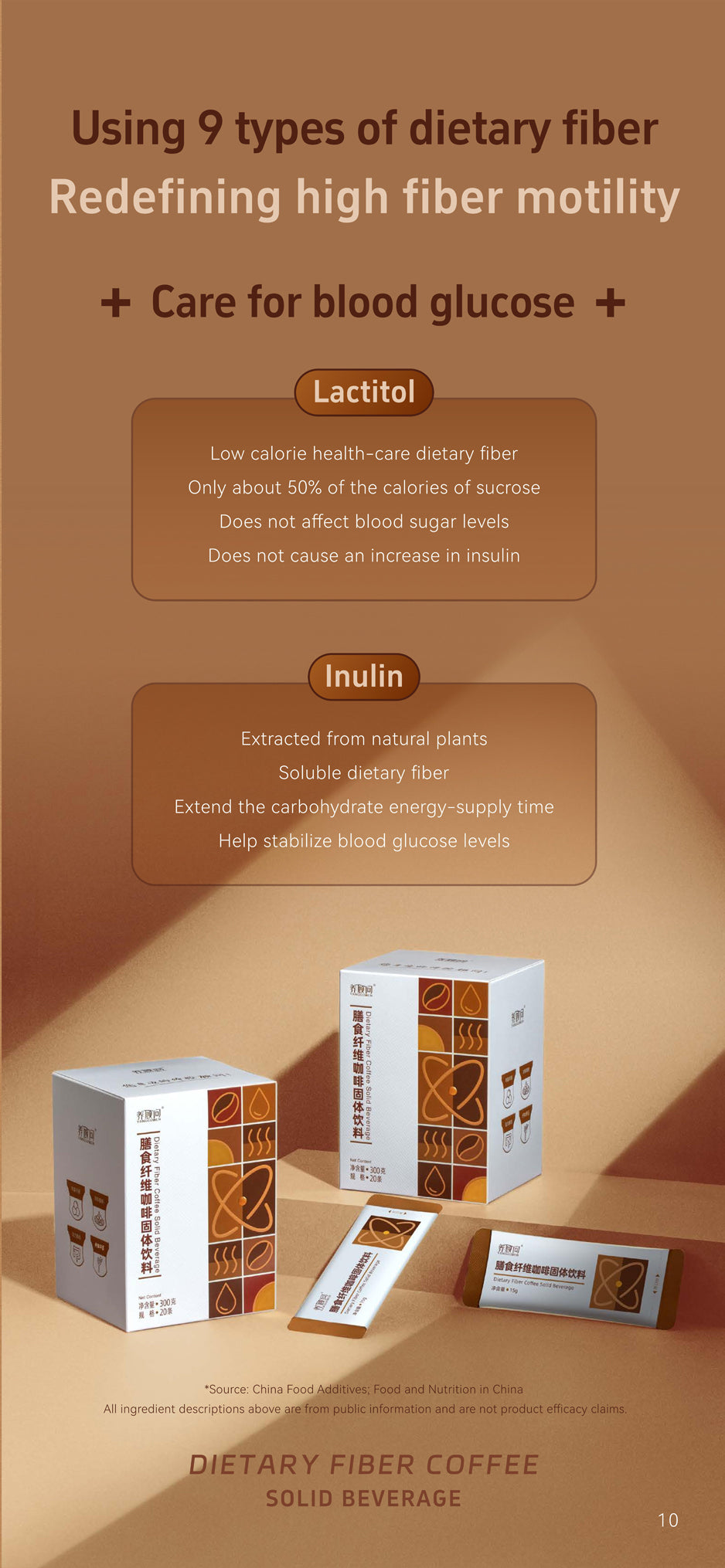 Dietary Fiber Coffee for body control