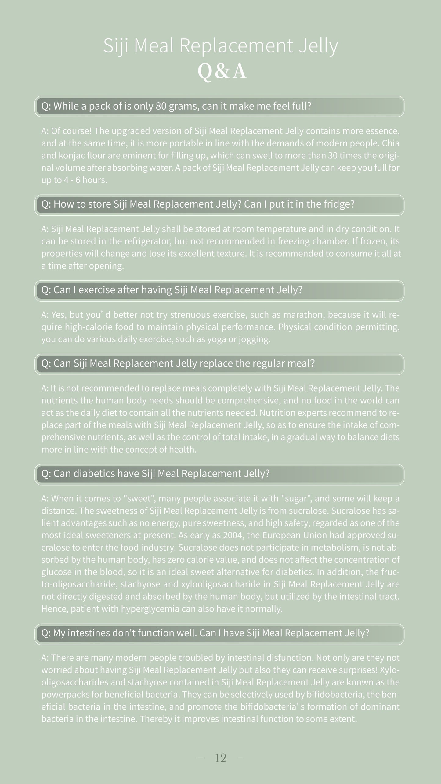 Siji Meal Replacement Jelly