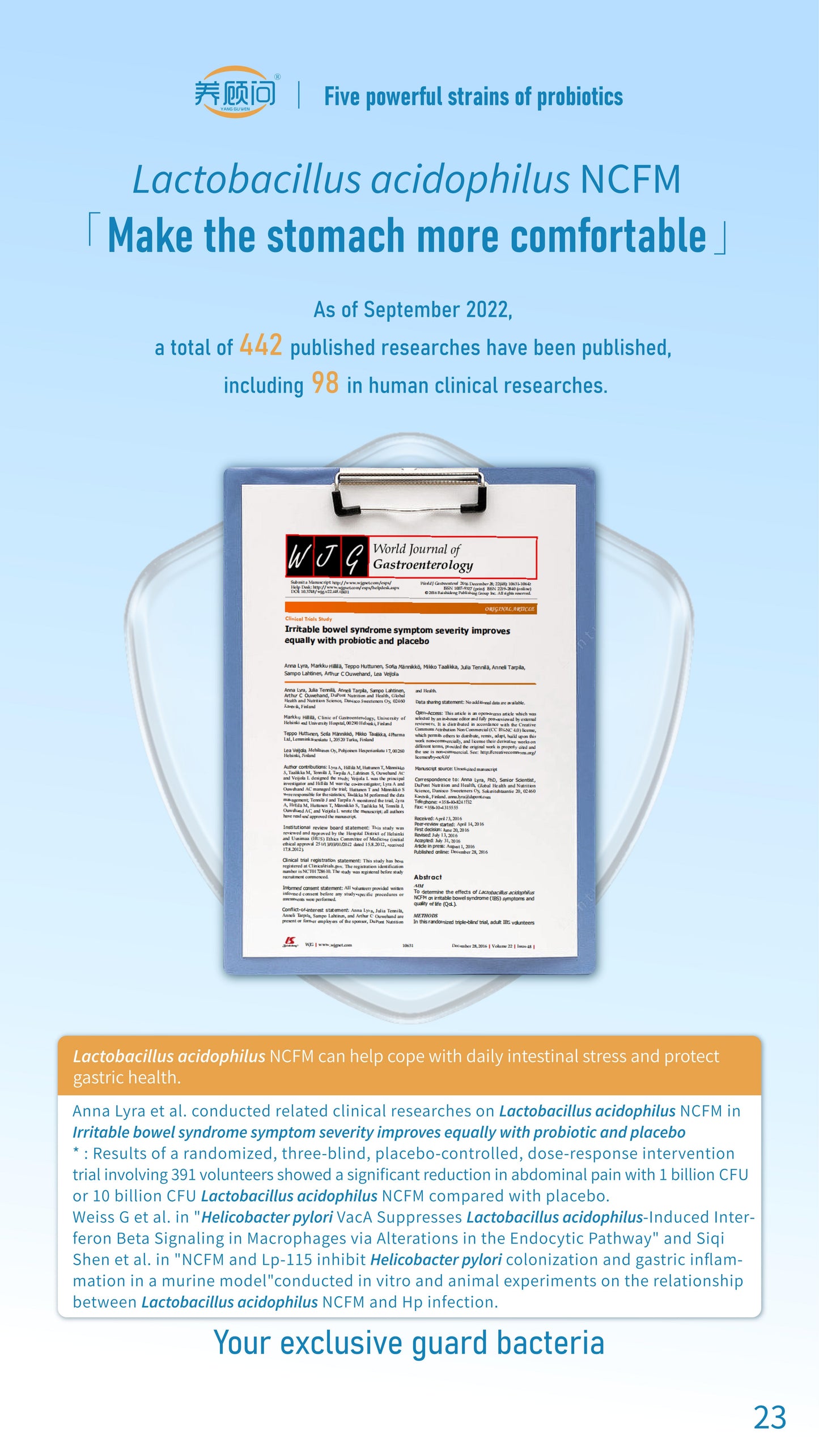 Probiotics Solid Beverage Associated R&D with IFF